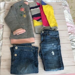 Gap girls denim outfit for 4 piece 4-5 years Used